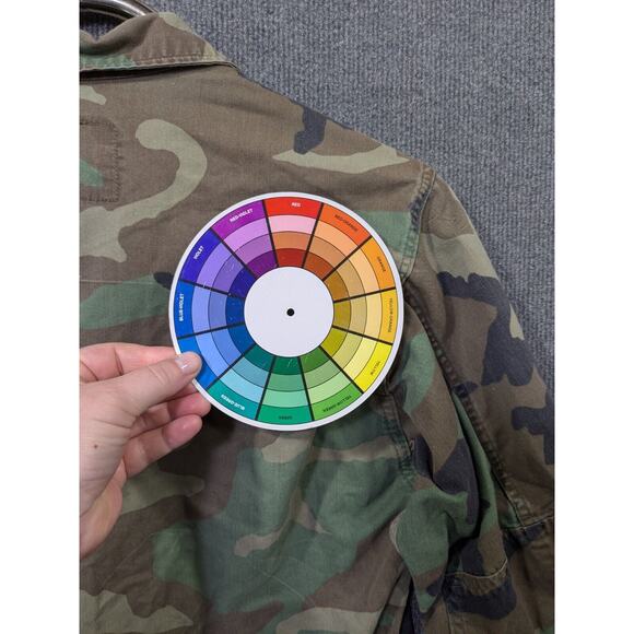 VTG BDU Cold Weather Top Mens Small Regular Woodland Camo Army 72nd FA Patch - Picture 7 of 11